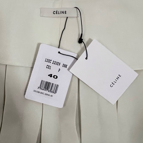 CÉLINE ETCHING PRINT SILK MIDI PLEATED WRAP SKIRT SIZE 40 BY PHOEBE PHILO - Picture 5 of 11